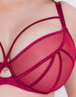 Senses Plunge Bra - Cherry Red