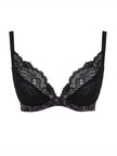 Cherie Demi Bra - Black Animal