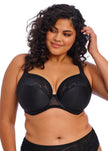 Nerina Stretch Plunge Bra - Black