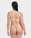 Marseille Embroidered Sheer Bra Red/Pink