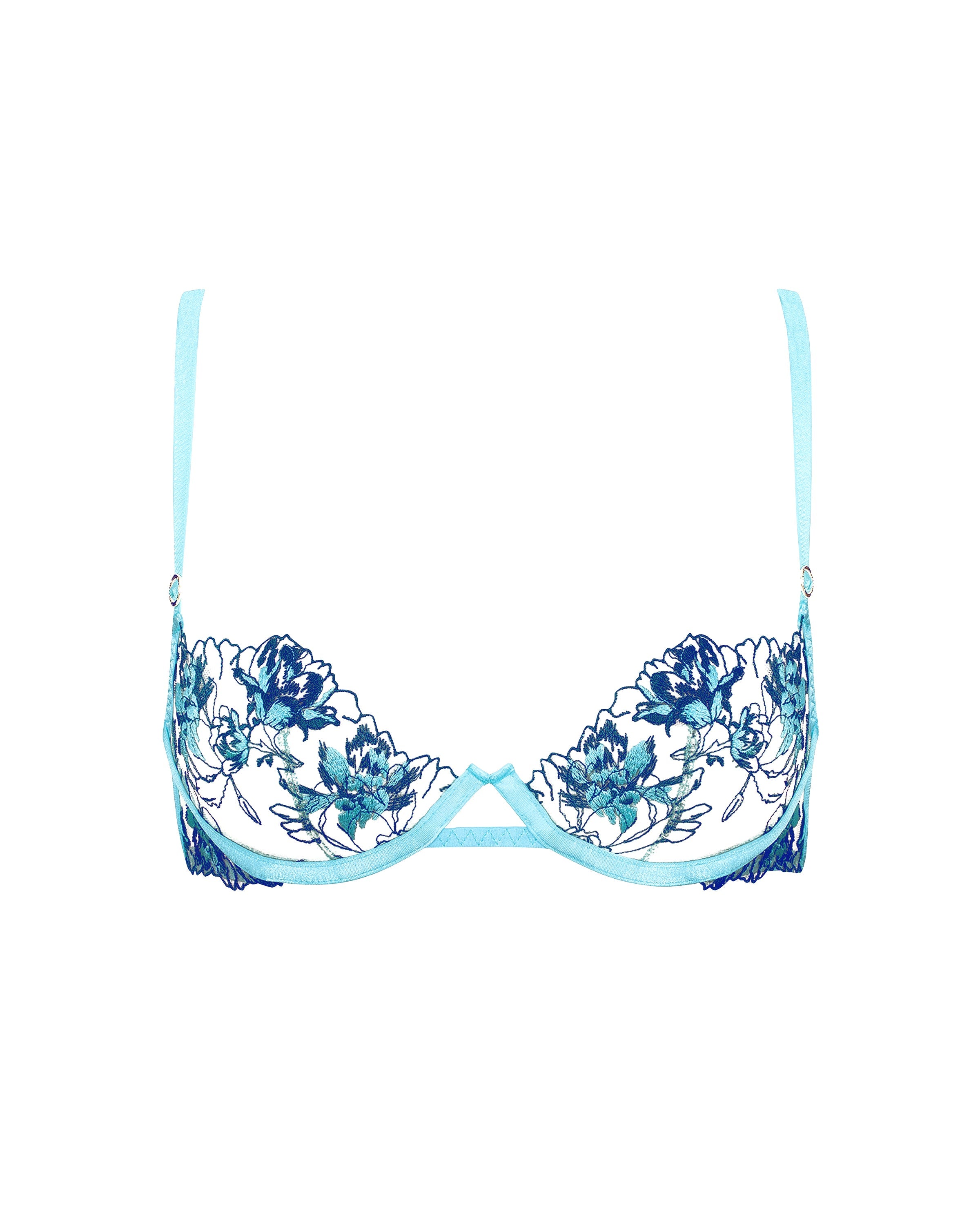 Calista Bra Blue Topaz/Sheer