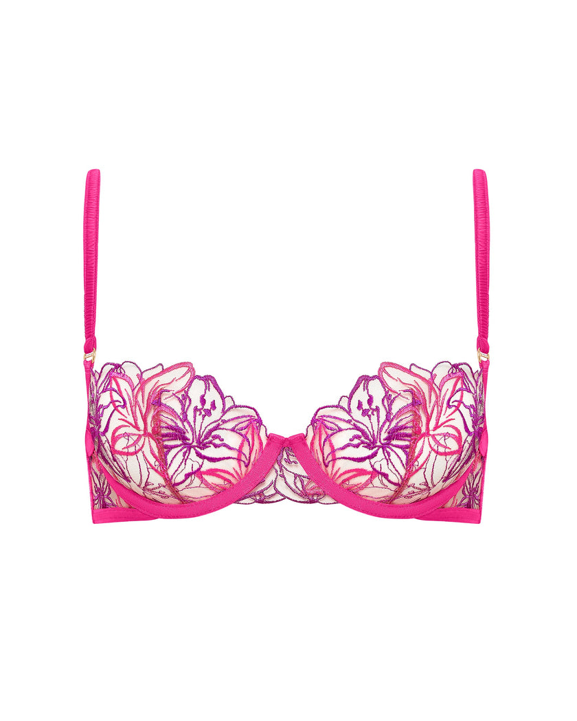 Lilly Bra Fuchsia Pink/Bright Violet/Sheer