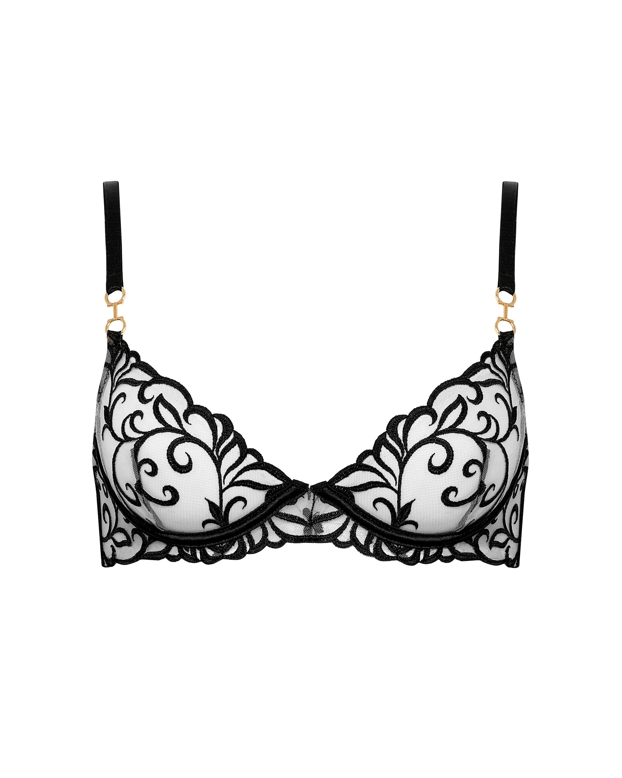 Harriet Eco Bra Black/Sheer