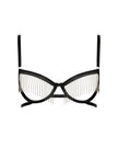 Antoinette Open Wired Bra Black/Silver