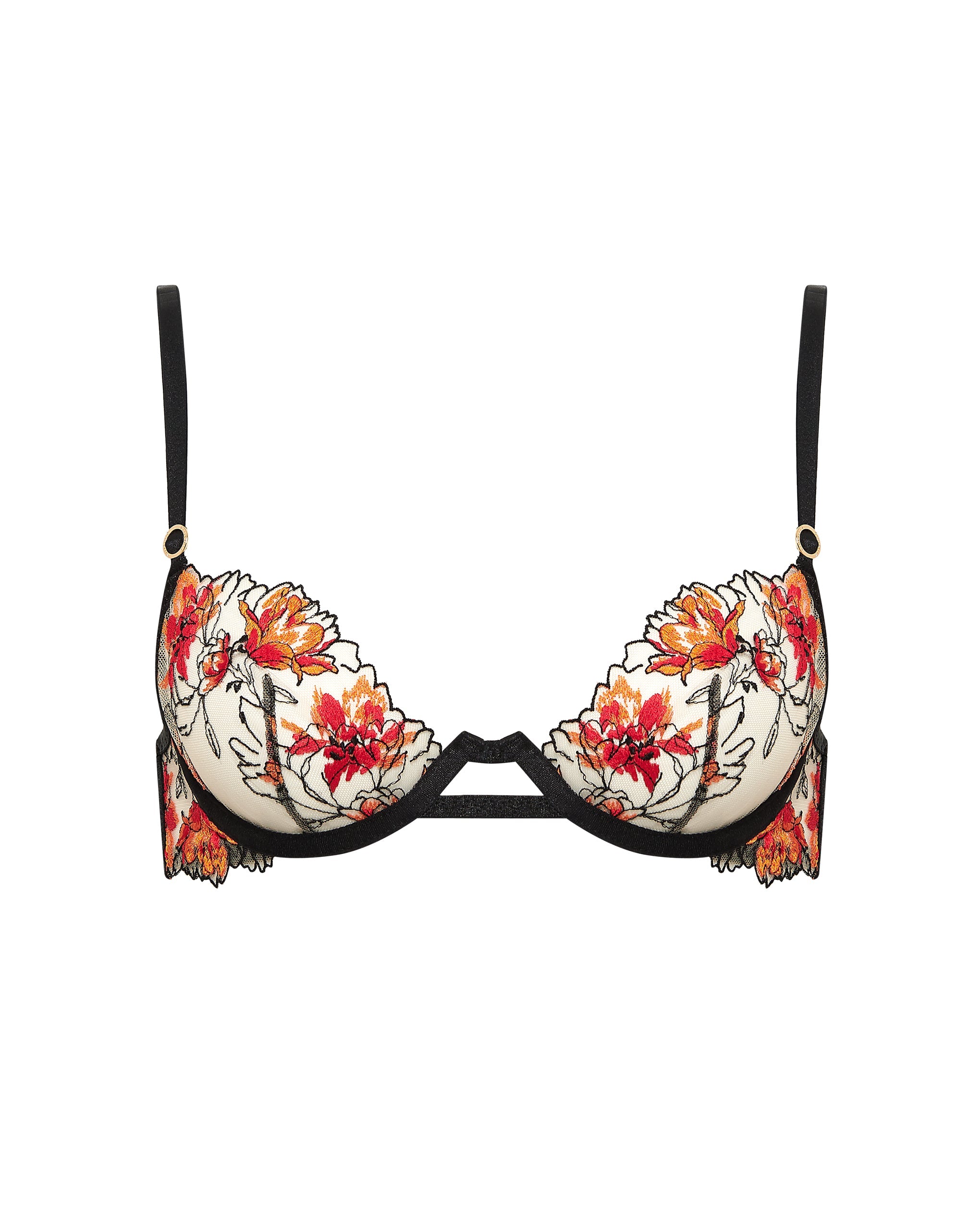 Calista Wired Bra Black/Red