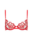 Catalina Wired Bra Red/Sheer