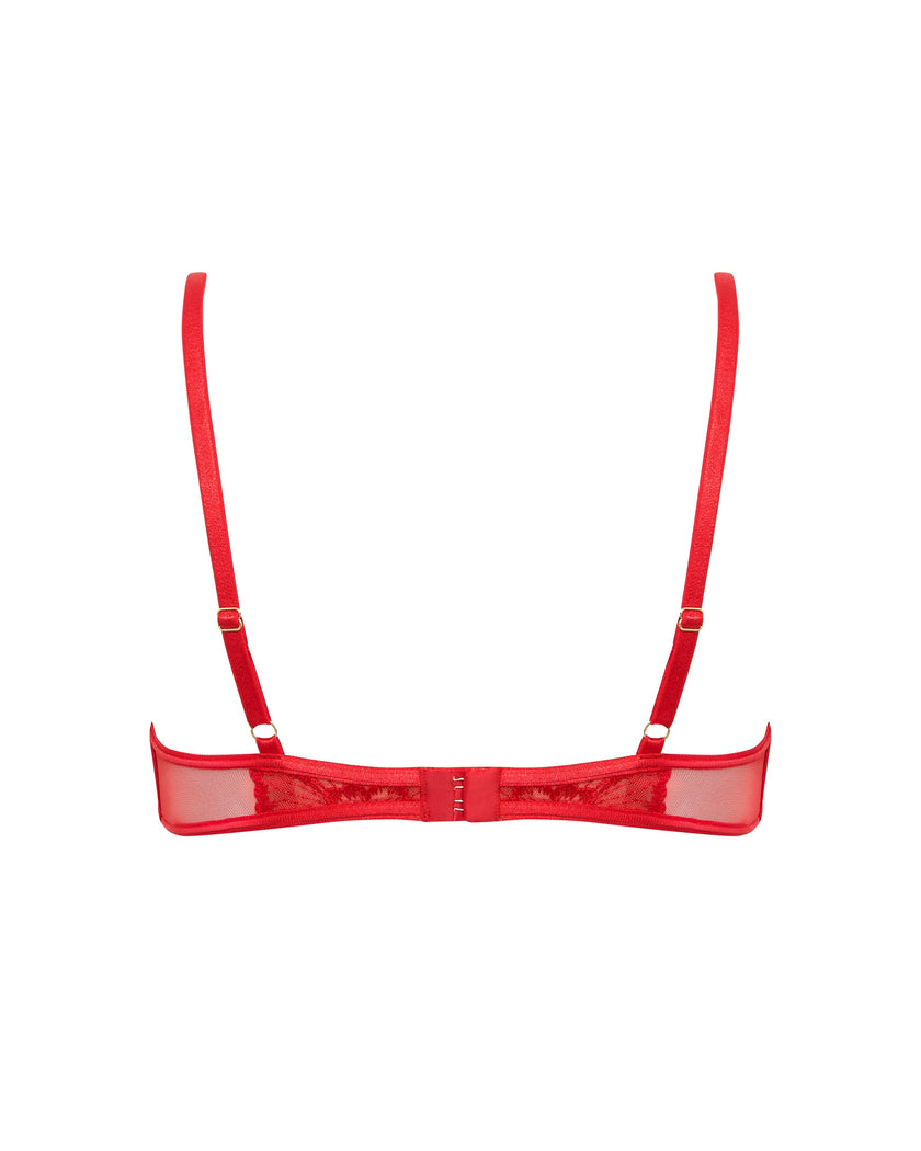 Catalina Wired Bra Red/Sheer