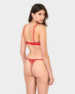 Catalina Wired Bra Red/Sheer