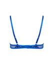 Catalina Embroidered Sheer Bra Blue