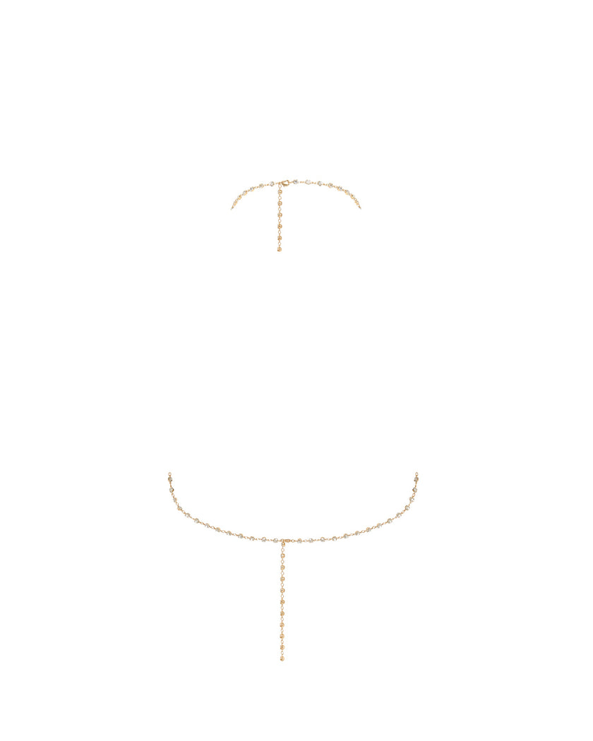 Marli Diamond Lattice Bra Gold