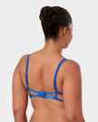 Etta Sheer Strappy Bra Blue