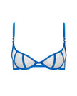 Etta Sheer Strappy Bra Blue
