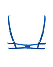 Etta Sheer Strappy Bra Blue