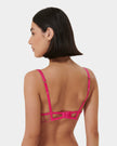 Imogen Embroidered Sheer Bra Pink