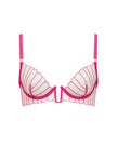 Imogen Embroidered Sheer Bra Pink