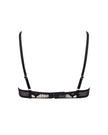 Kalmia Floral Embroidered Bra Black