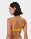 Laurel Leaf Embroidered Bra Gold