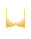 Laurel Leaf Embroidered Bra Gold