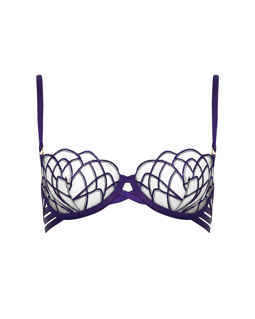 Beatrix Wired Bra Acai Purple/Sheer