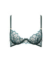 Laurel Leaf Embroidered Bra Green