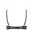 Laurel Leaf Embroidered Bra Green