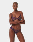 Leonora Wired Bra Acai Purple/Sheer