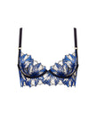Lyandra Floral Embroidered Bra Blue