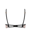 Katerine Embroidered Sheer Bra Black/Pearl