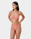Naomi Mesh Bra Coral