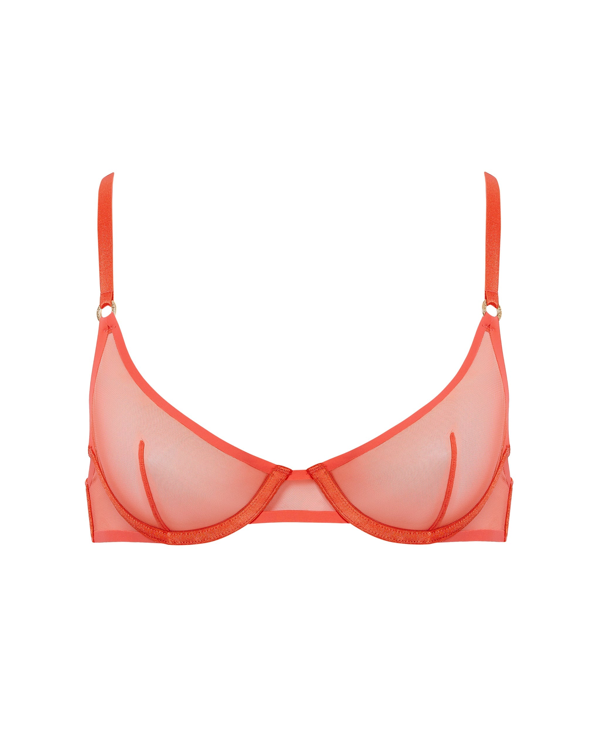 Naomi Mesh Bra Coral