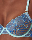 Elina Wired Bra Egyptian Blue/Island Paradise Blue/Sheer