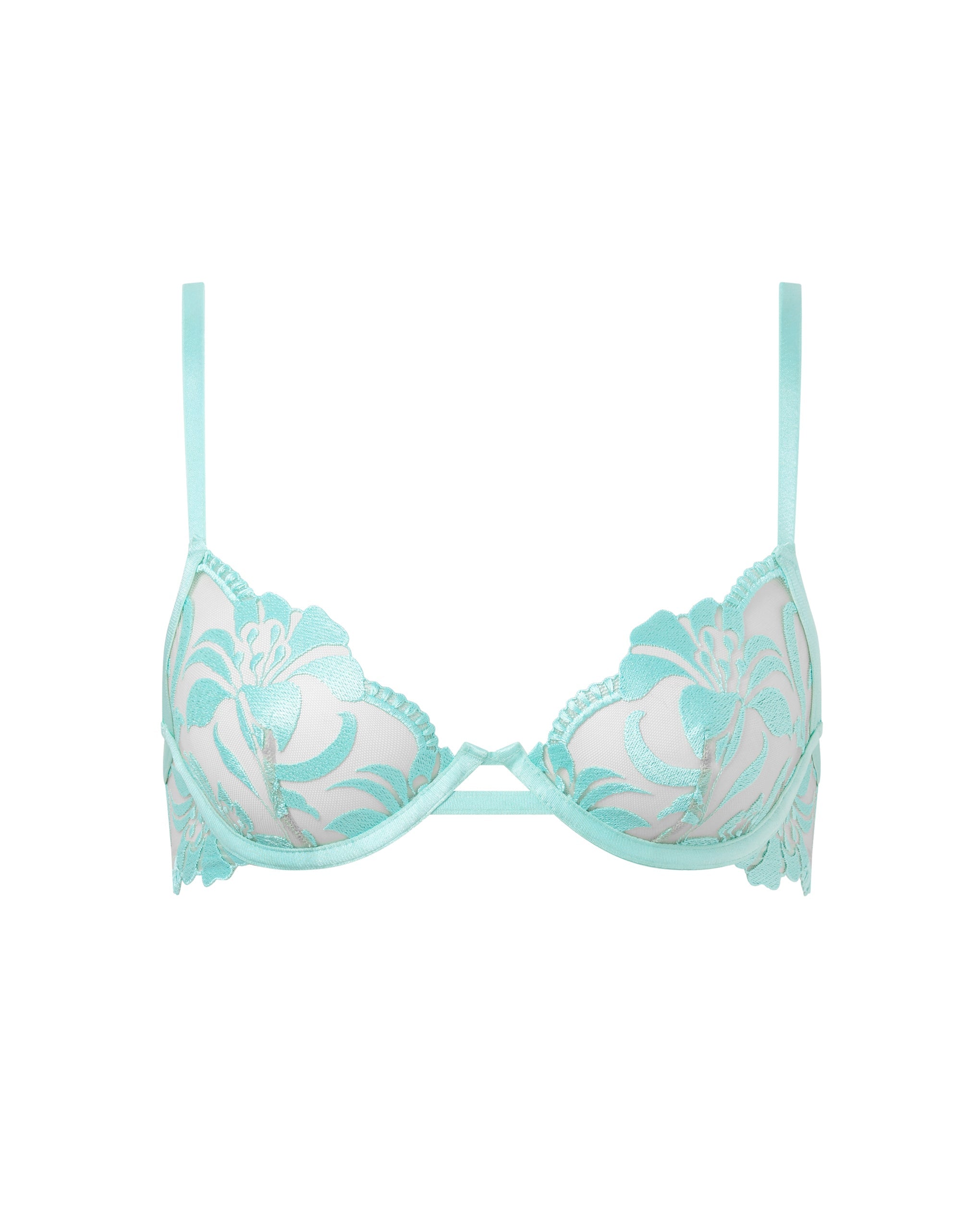 Leonora Wired Bra Island Paradise Blue/Sheer