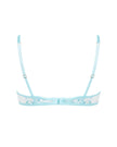 Lilly Floral Embroidered Bra Blue