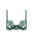 Amaris Sheer Floral Bra Green
