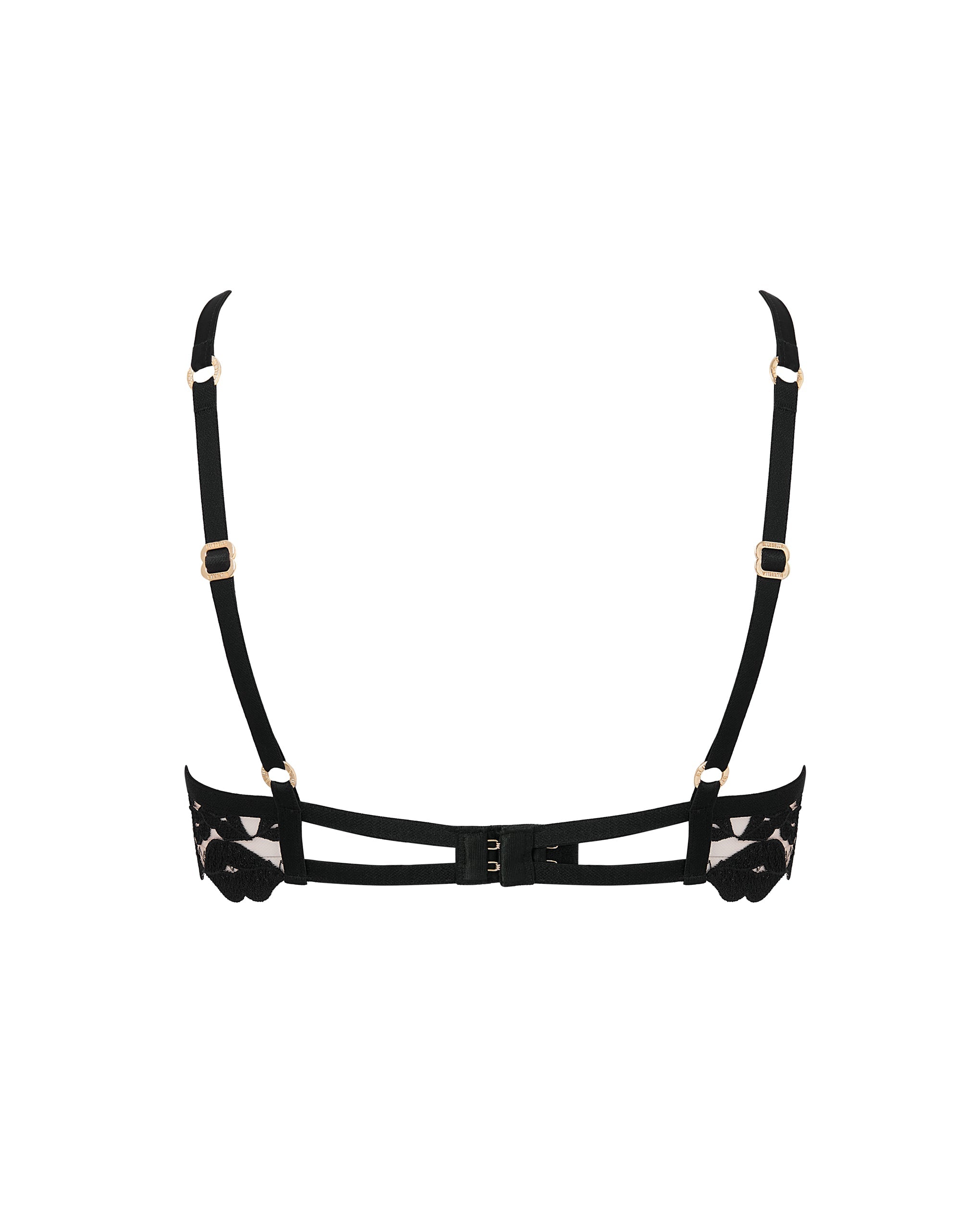 Marian Embroidered Bra Black