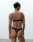Naomi Moulded Mesh Bra Black