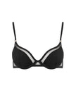 Naomi Moulded Mesh Bra Black