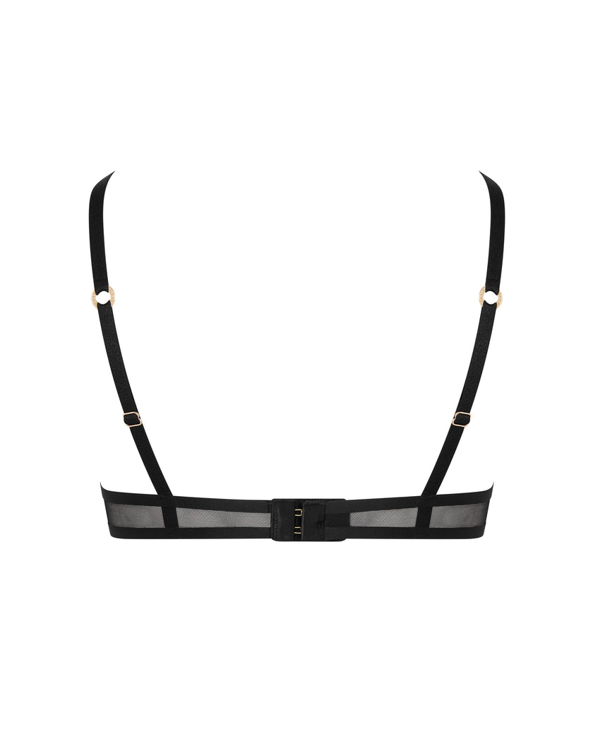 Naomi Moulded Mesh Bra Black