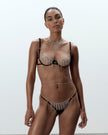 Estelle Open Diamante Bra Black/Silver