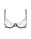 Estelle Open Diamante Bra Black/Silver
