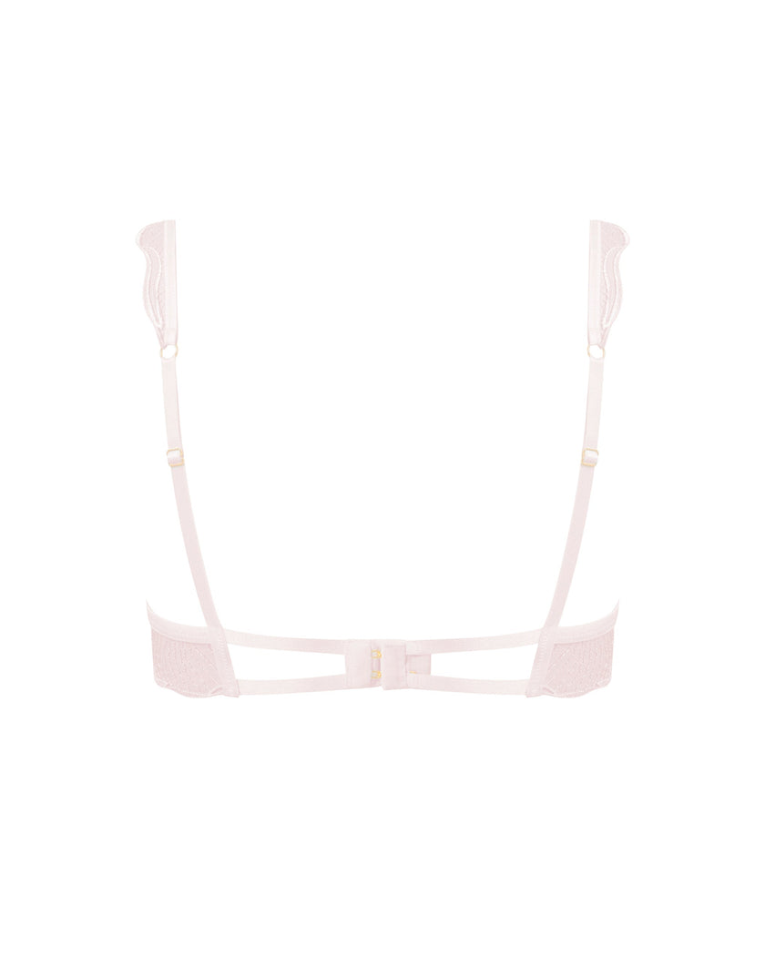 Marabel Embroidered Sheer Bra Pearl Pink