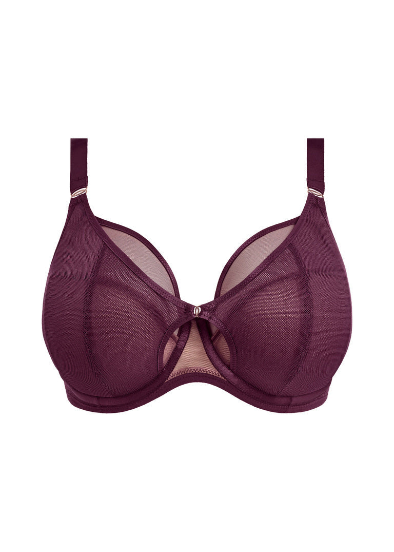 Kintai Plunge Bra - Blackberry