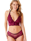 Superboost Lace Deep V Bra - Purple Potion