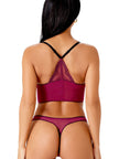 Superboost Lace Deep V Bra - Purple Potion