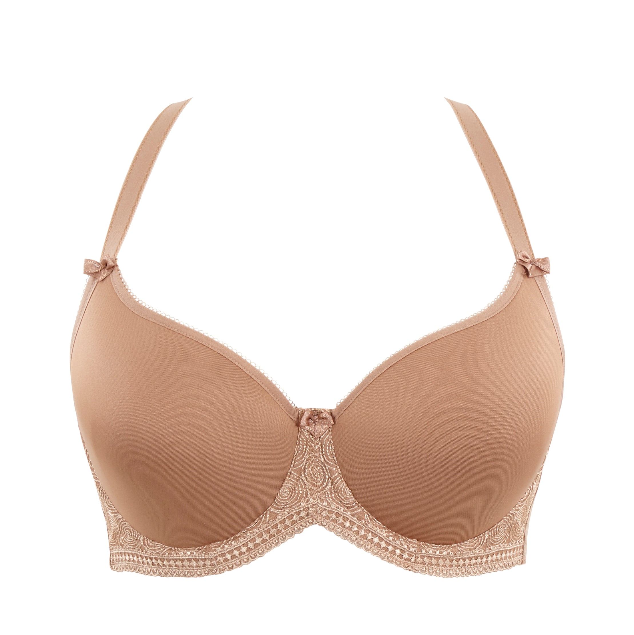 Cari Moulded Spacer T-Shirt Bra - Caramel