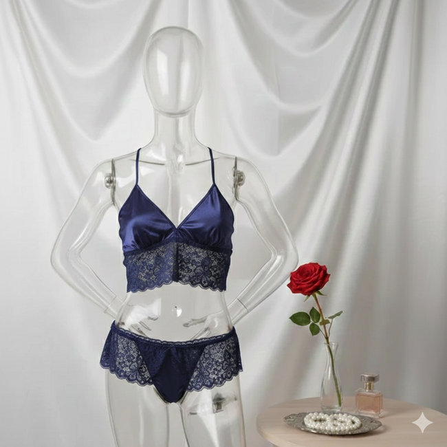 Lace Lingerie Set – Embroidered Bra & Panty