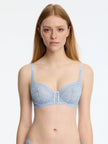 Minx Lace Balconette Bra - Blue Moon