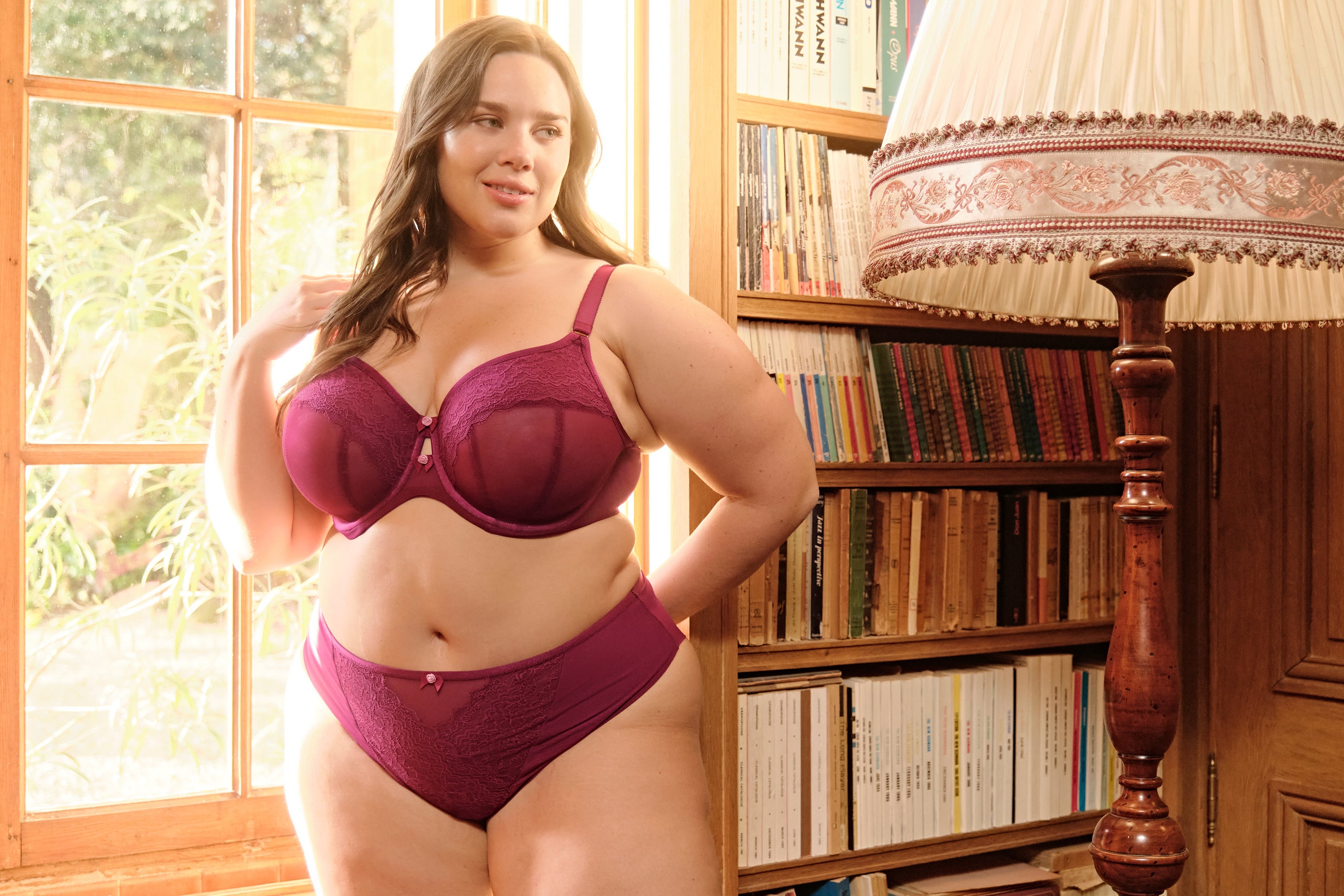 Natalia Full Cup Bra - Bordeaux