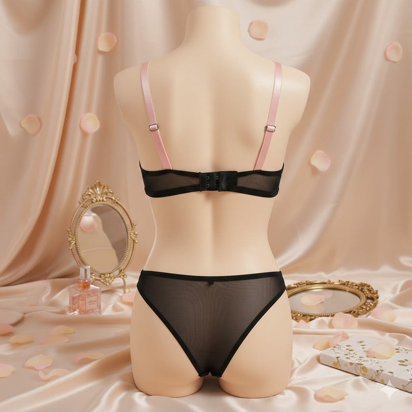 Lace Lingerie Set – Embroidered Bra & Panty | Lingeress