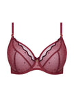 Melania Balconette Bra - Cabernet